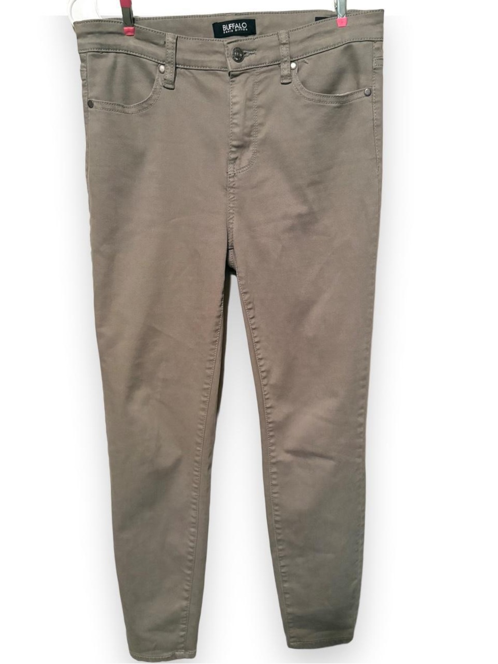 Buffalo David Bitton Women's Olive Green Skinny Jeans